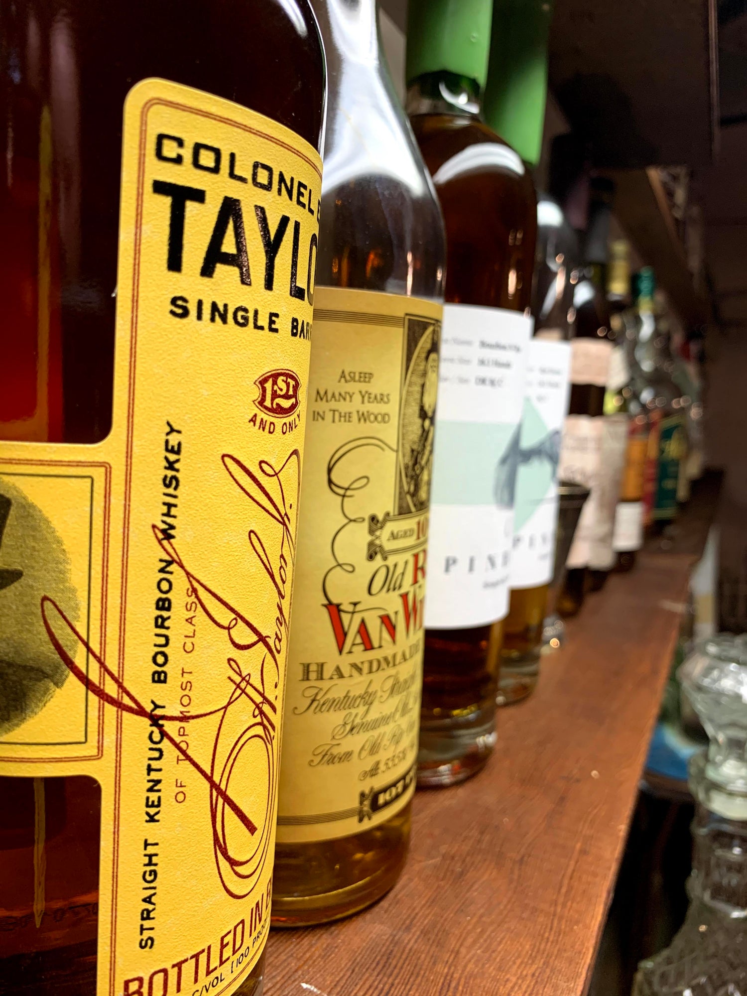 EH Taylor, Pappy Van Winkle, Bourbon, Rye
