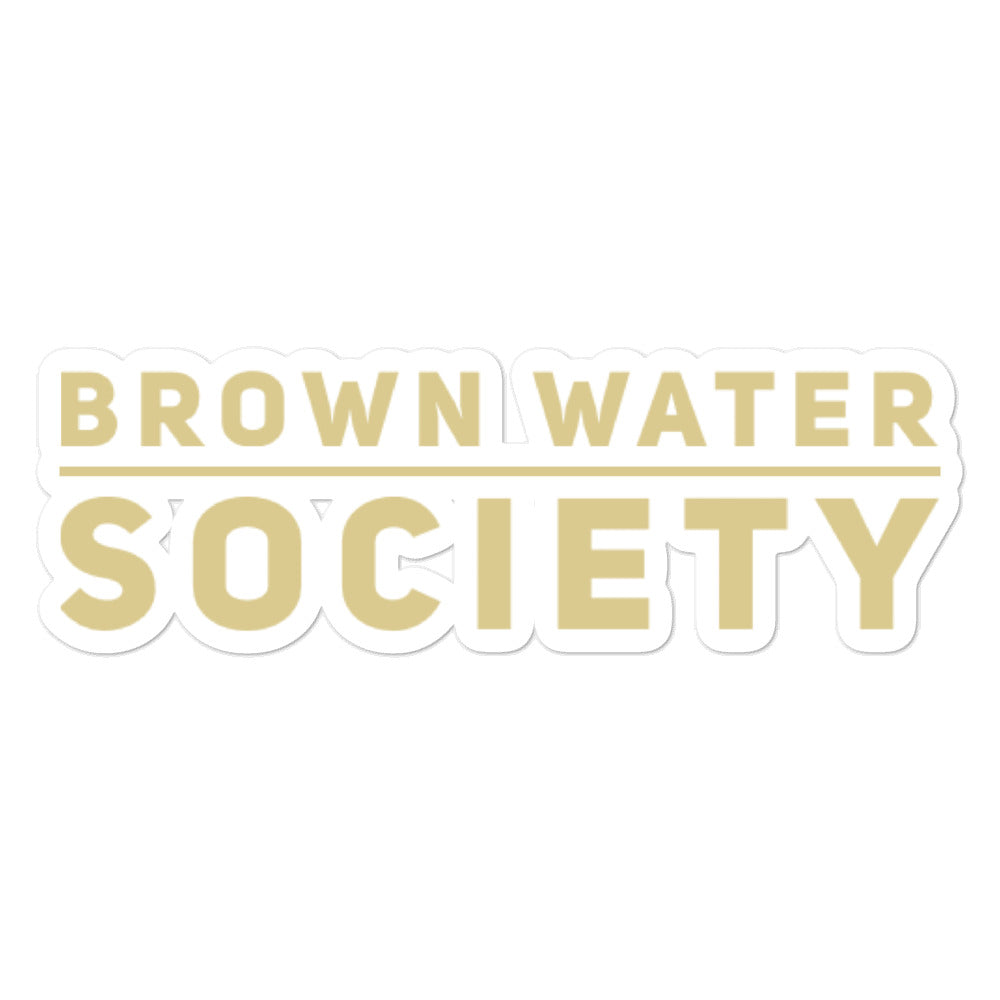 Brown Water Society Stickers