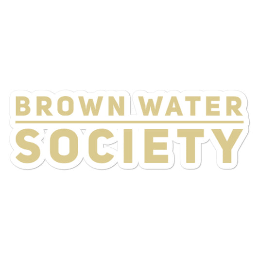 Brown Water Society Stickers